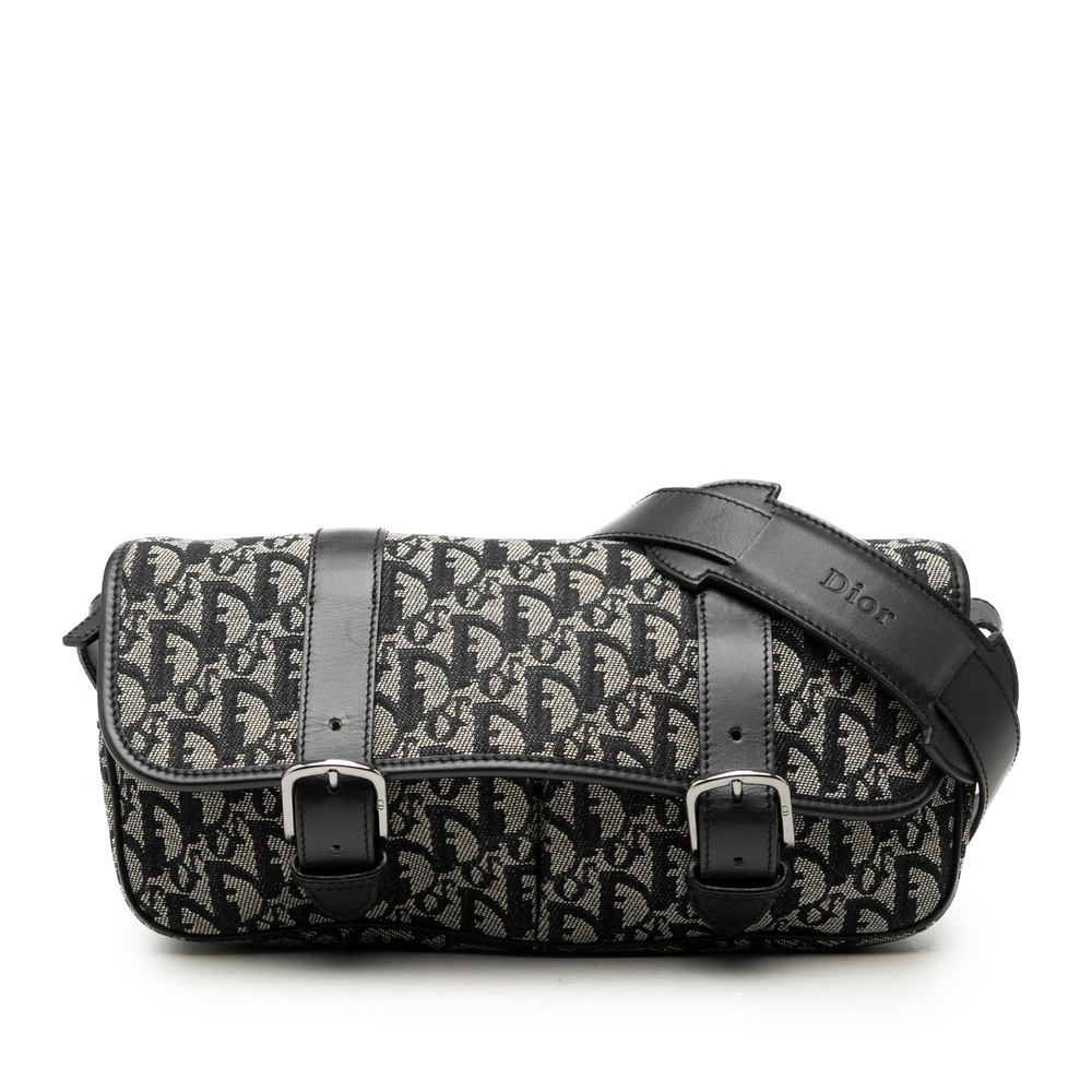Pre-Loved Dior Diorissimo Trotter Canvas Flap Messenger Bag